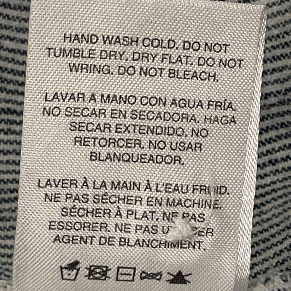 NEUFLORA "Moonlit Stripe" Sleeveless Button Down Tunic/Mini Pin Stripe Blue - L - Picture 9 of 9